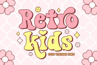 Free Retro Fonts for Kids & Playful Designs