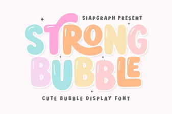 Bold Bubble Fonts for Creative Projects and Designs