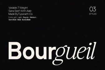 Bourgueil Font for Modern Design & Typography Projects