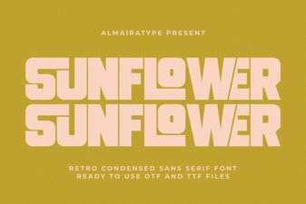 Sunflower Font for Bright, Creative Design Projects