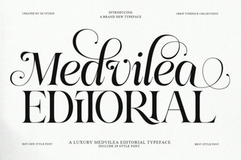 Medvilea Editorial Font for Creative Typography Design